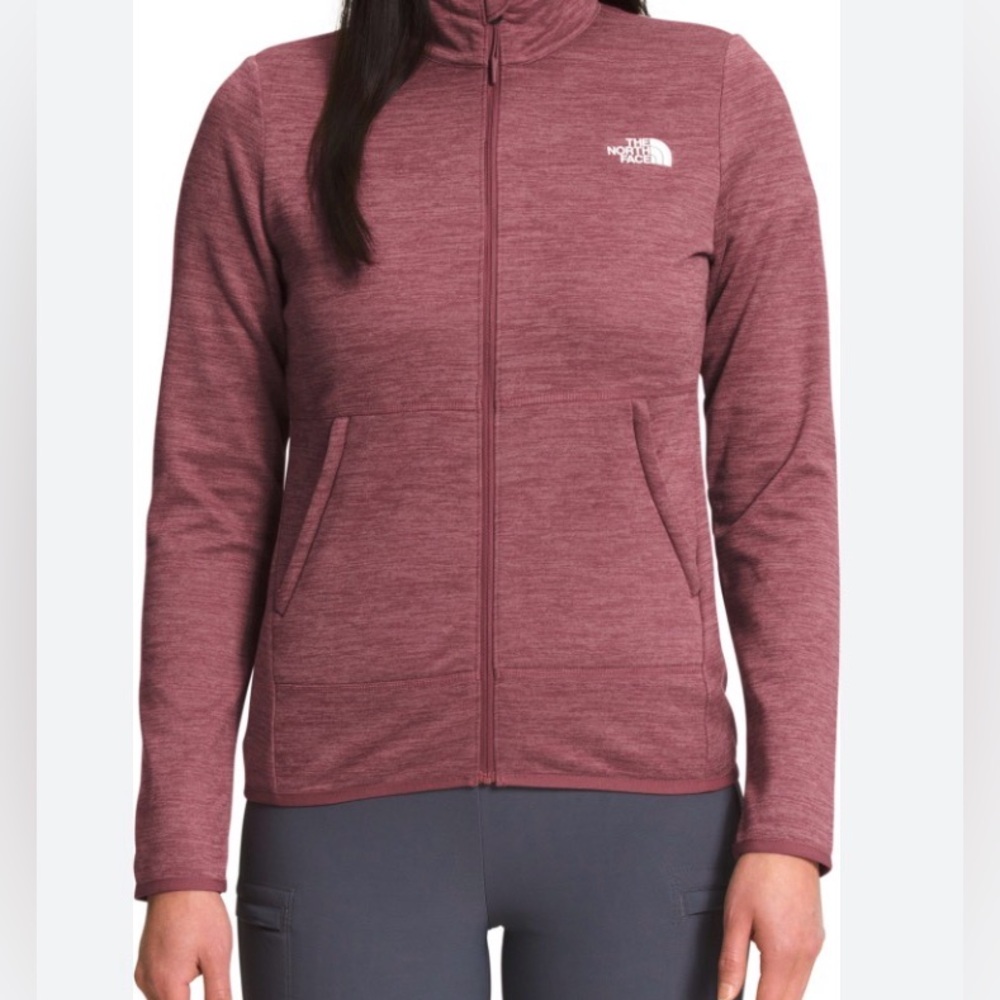 The North Face Canyonlands Rose Coloured Full Zip Sweatshirt